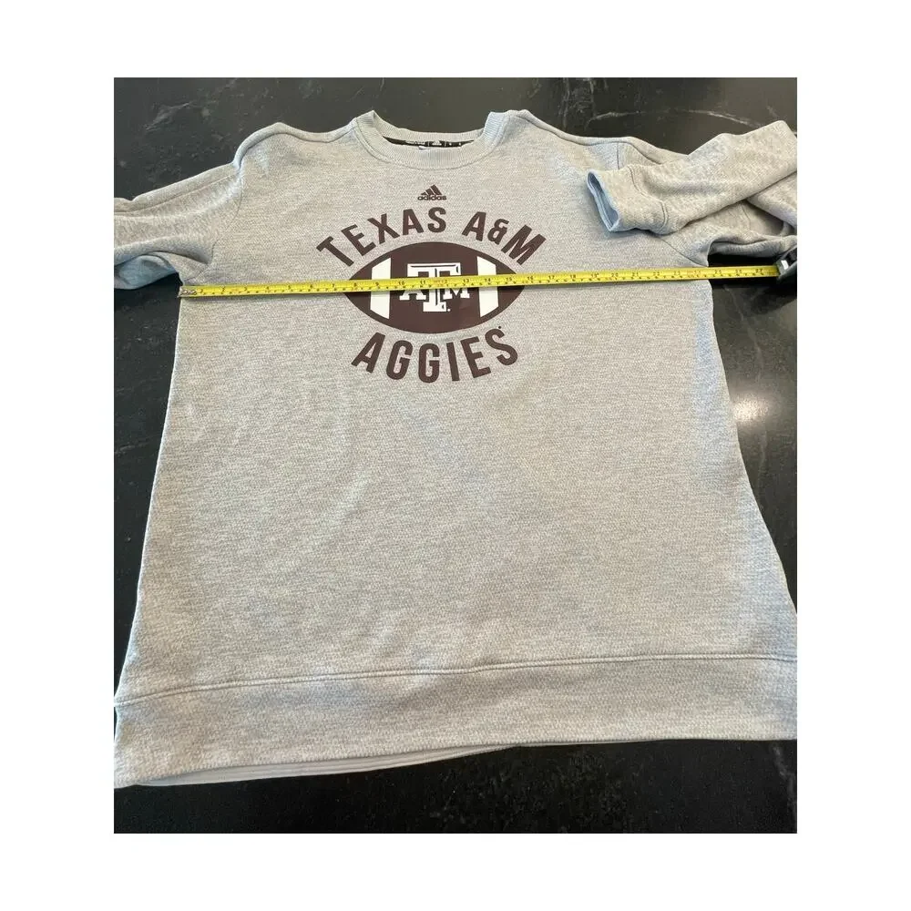 Adidas Texas A&M Univ  Aggies men's sweatshirt XL Grey and Maroon
